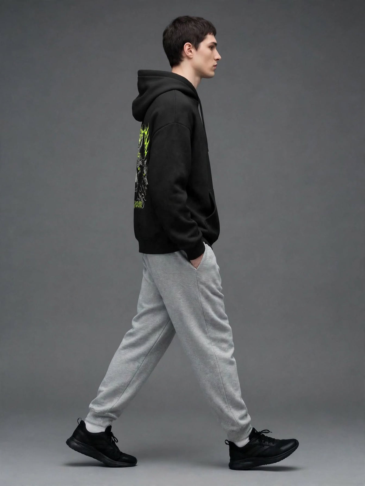 Premium Cotton Fleece Printed Hoodies for Men