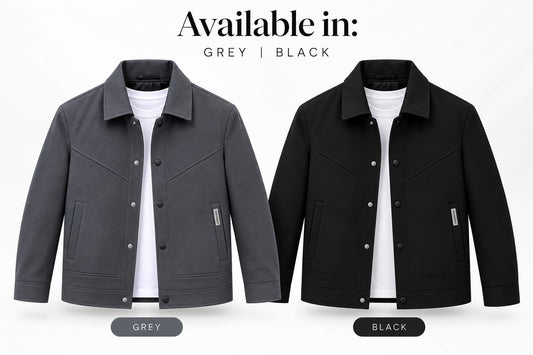 Premium jacket available in Grey and Black