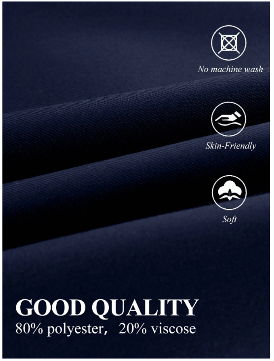 Men's Casual Commuter Solid Color Blazer And Pants Formal Suit