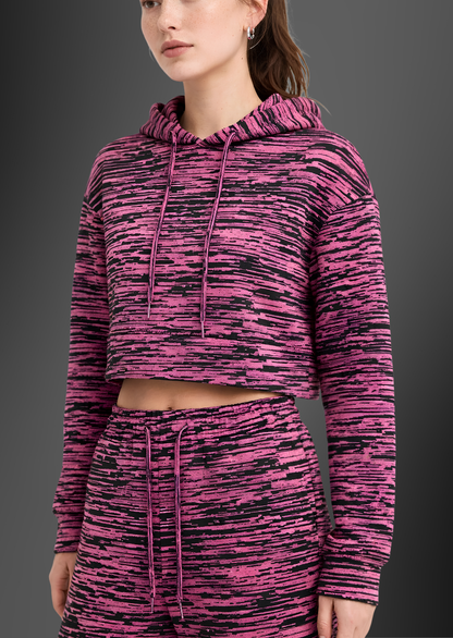 Premium Printed Fleece Cord Set - MIDNIGHT BLUSH - Limited Edition.