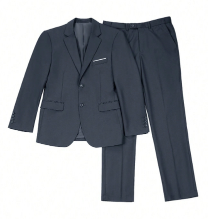 Men's Casual Commuter Solid Color Blazer And Pants Formal Suit