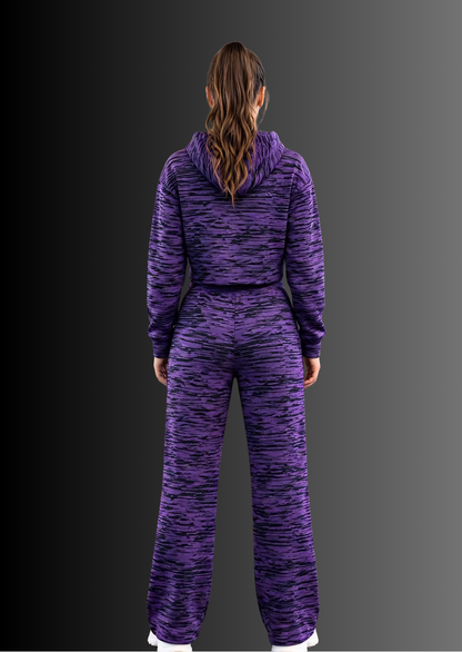 Premium Printed Fleece Cord Set - MIDNIGHT BLUSH - Limited Edition.