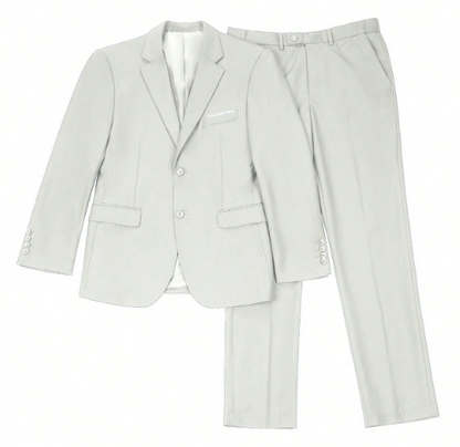 Men's Casual Commuter Solid Color Blazer And Pants Formal Suit
