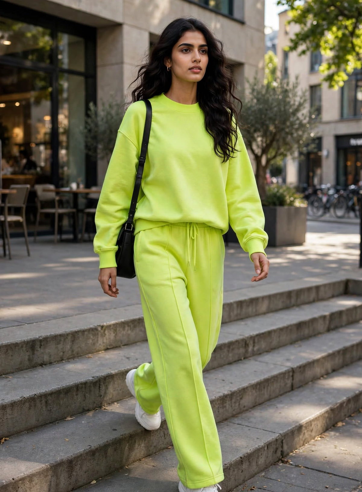 Women’s Neon Green Jogger Set