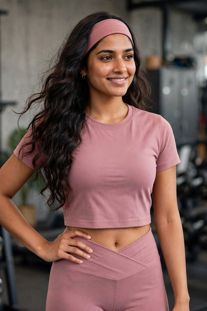 Crossover Belt Active wear Set for Women | 4 Way Stretch