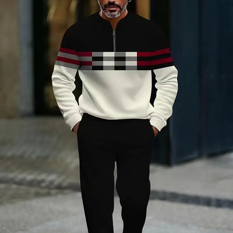Men's Graphic Print Shirt & Pants Set