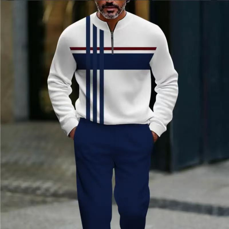 Men's Graphic Print Shirt & Pants Set